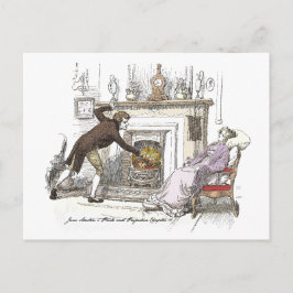 De brand stoppen - Jane Austen Pride & Prejudice Briefkaart