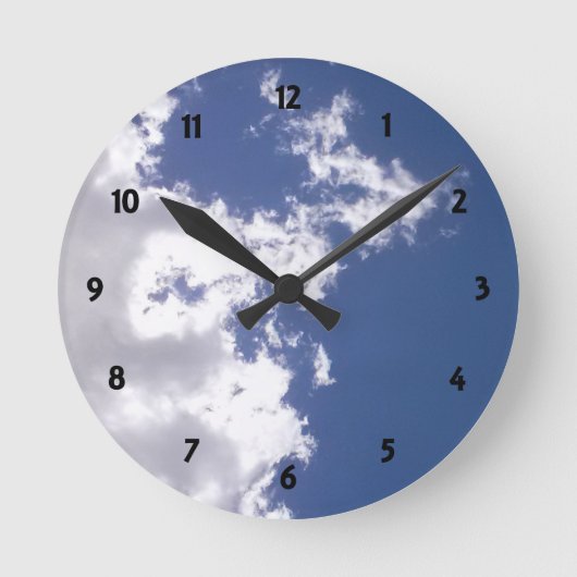 De Brand van de wolk Ronde Klok (Voorkant)