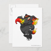 De Brand van Elephante Briefkaart (Voorkant / Achterkant)