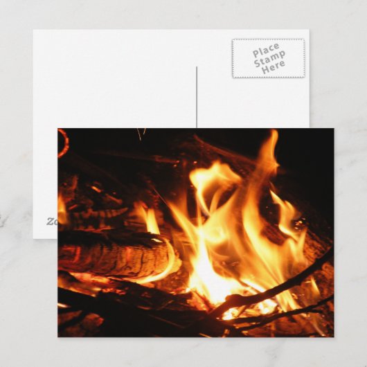 De Brand van het kamp Briefkaart (Voorkant / Achterkant)