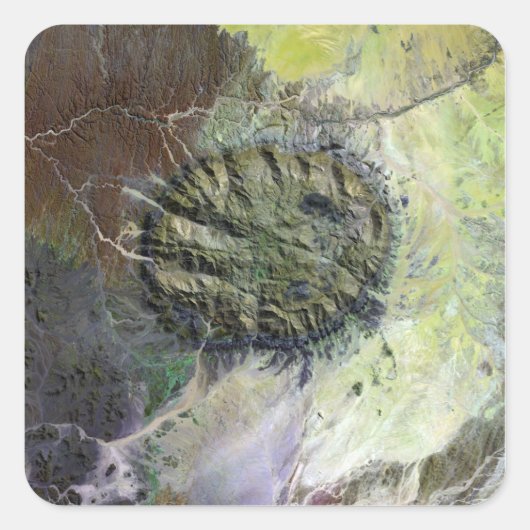 De Brandberg Massif in Noord-Namibië Vierkante Sticker (Voorkant)