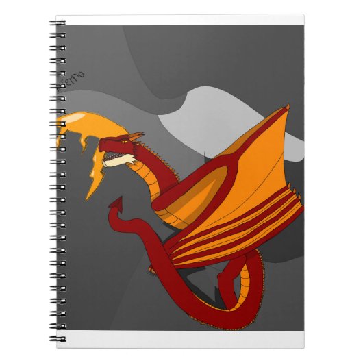 De branddraak notitieboek (Voorkant)