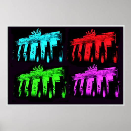 De Brandenburgse gewas collage Poster (Voorkant)