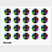 De Brandenburgse gewas collage Ronde Sticker (Vel)
