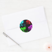 De Brandenburgse gewas collage Ronde Sticker (Envelop)