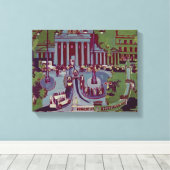 De Brandenburgse poort, Berlijn, 1929 Canvas Afdruk (Insitu (Houten vloer))