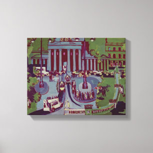 De Brandenburgse poort, Berlijn, 1929 Canvas Afdruk