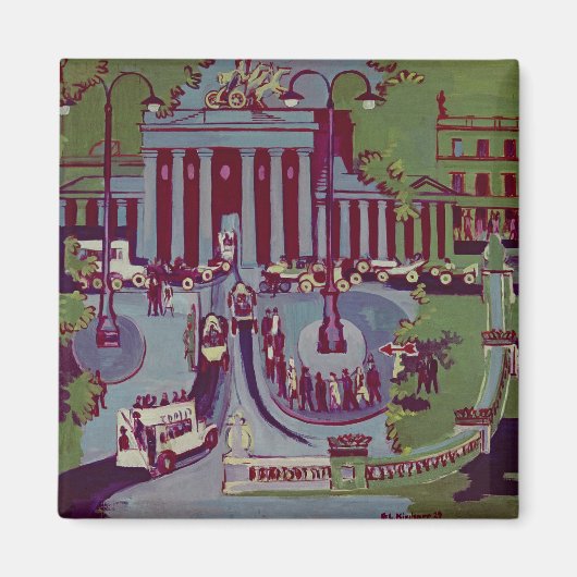 De Brandenburgse poort, Berlijn, 1929 Magneet (Voorkant)