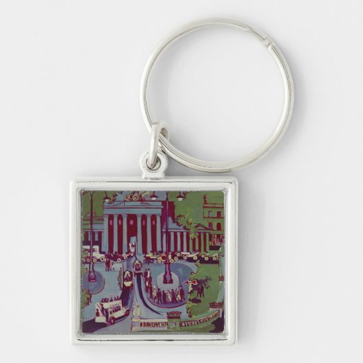 De Brandenburgse poort, Berlijn, 1929 Sleutelhanger (Voorkant)