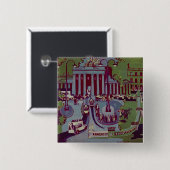 De Brandenburgse poort, Berlijn, 1929 Vierkante Button 5,1 Cm (Voorkant /achterkant)