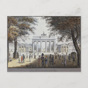 De Brandenburgse poort, Berlijn Briefkaart