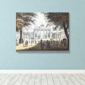 De Brandenburgse poort, Berlijn Canvas Afdruk (Insitu (Houten vloer))