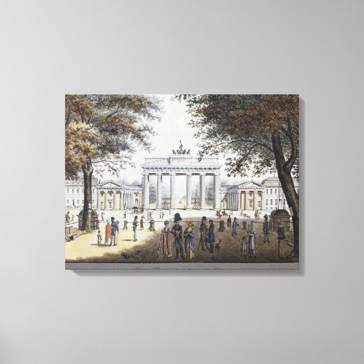 De Brandenburgse poort, Berlijn Canvas Afdruk (Voorkant)