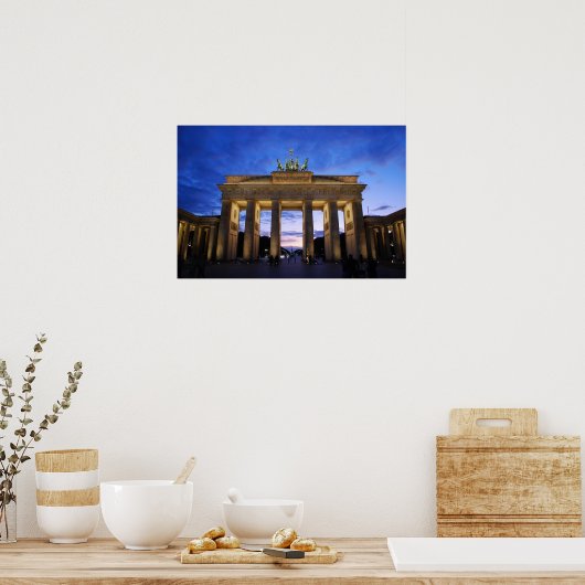 De Brandenburgse poort - Berlijn, Duitsland Poster (Keuken)