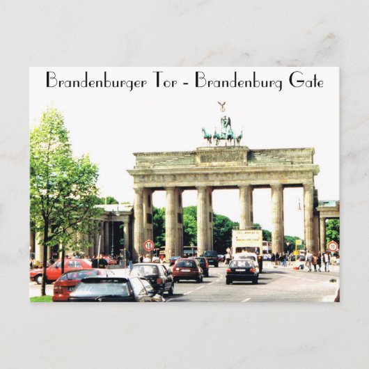 De Brandenburgse poort Briefkaart (Voorkant)