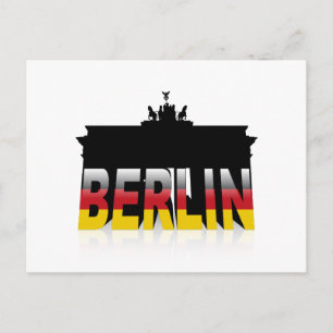 De Brandenburgse poort in Berlijn (Duitsland) Briefkaart