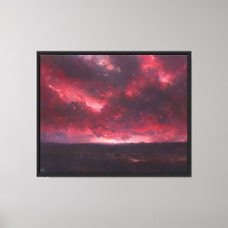 De brandende hemel canvas afdruk