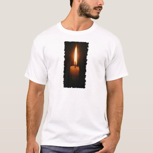 De brandende kaars t-shirt (Voorkant)