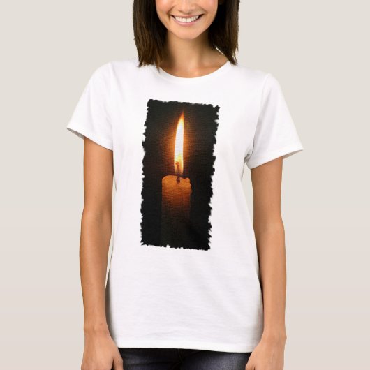 De brandende kaars t-shirt (Voorkant)