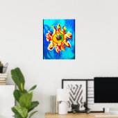 De Brandende Ster Poster (Thuiskantoor)