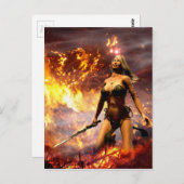 de brandgodin briefkaart (Voorkant / Achterkant)