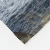 De branding van de Grote Oceaan Fleece Deken (Hoek)