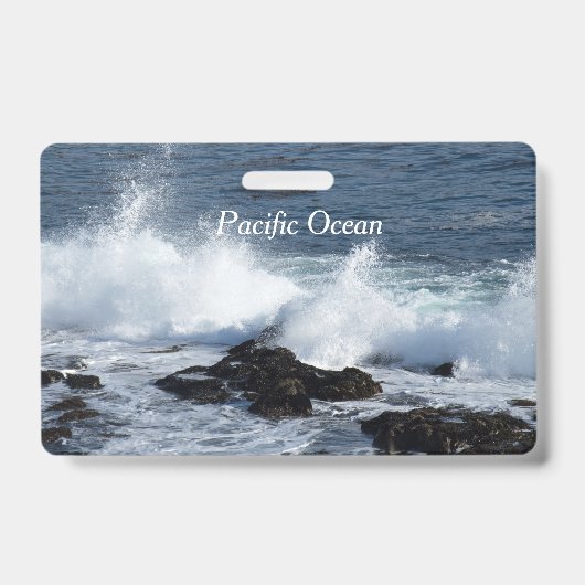 De branding van de Stille Oceaan Badge (Voorzijde)