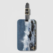 De branding van de Stille Oceaan Bagagelabel (Voorkant (verticaal))