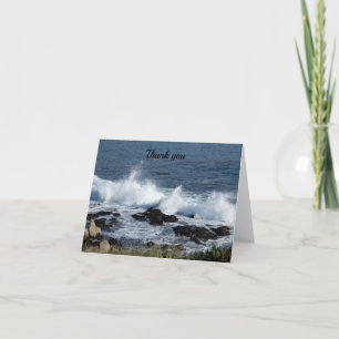 De branding van de Stille Oceaan Bedankkaart