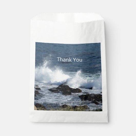 De branding van de Stille Oceaan Bedankzakje (Voorkant)