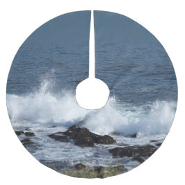 De branding van de Stille Oceaan Kerstboom Rok