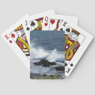De branding van de Stille Oceaan Pokerkaarten