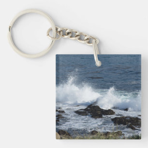 De branding van de Stille Oceaan Sleutelhanger