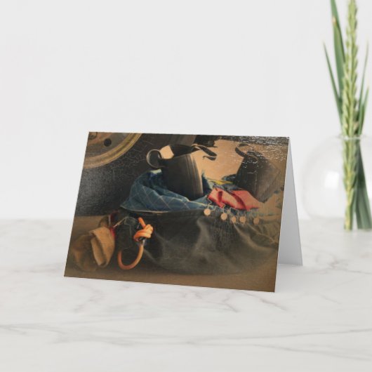 De brandtoestel van Antiqued Kaart (Voorkant)