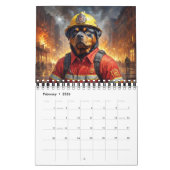 De brandweer honden 2026 gepersonaliseerde kalende kalender (Feb 2026)