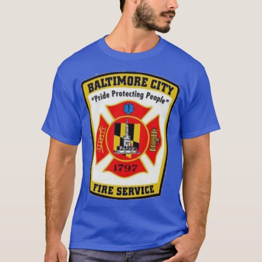De brandweer van Baltimore City T-shirt (Voorkant)