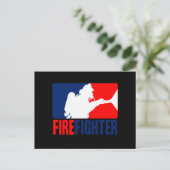 De brandweerkopvoering in drie kleuren briefkaart (Staand voorkant)