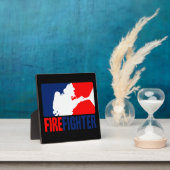 De brandweerkopvoering in drie kleuren fotoplaat (Insitu)