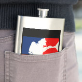 De brandweerkopvoering in drie kleuren heupfles (Voorbeeld)