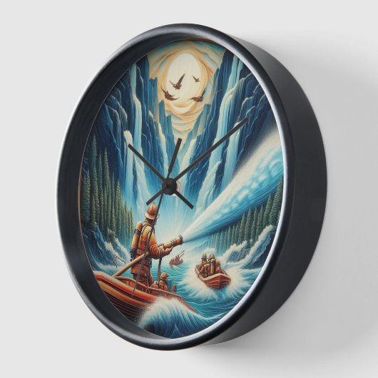 De brandweerlieden geladen op hun boot (Hoek)