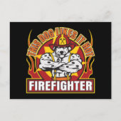 De brandweerman houdt van het Heet Briefkaart (Voorkant)