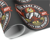 De brandweerman van het masker van de brandweerman cadeaupapier (Rol Hoek)