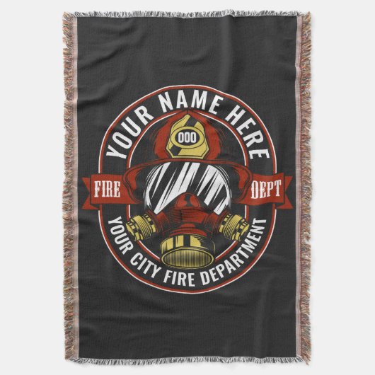 De brandweerman van het masker van de brandweerman deken (Voorkant Verticaal)