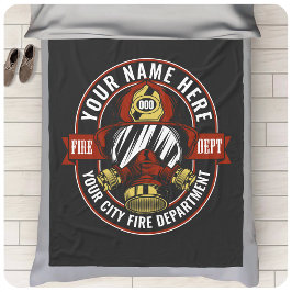 De brandweerman van het masker van de brandweerman fleece deken