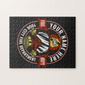 De brandweerman van het masker van de brandweerman legpuzzel (Horizontaal)