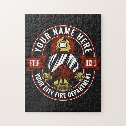 De brandweerman van het masker van de brandweerman legpuzzel (Verticaal)