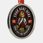 De brandweerman van het masker van de brandweerman metalen ornament (Rechts)