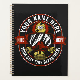 De brandweerman van het masker van de brandweerman planner