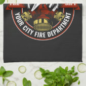 De brandweerman van het masker van de brandweerman theedoek (Gevouwen)