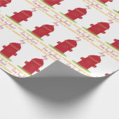 De brandwerende stof cadeaupapier (Hoek)